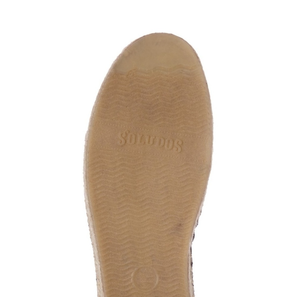 Soludos New Espadrilles Embroidered Slip-On Platform Comfort Flats NIB Sand 🎉HP - Picture 4 of 7